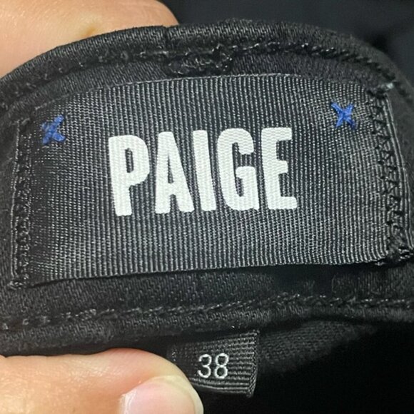 Paige Lennox Men’s Slim Fit Jeans Black Shadow Size 38 - Picture 11 of 11
